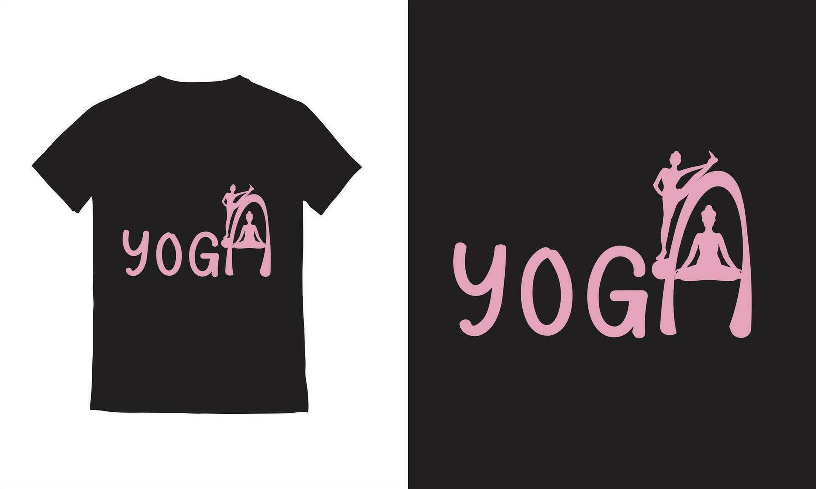 vector yoga muchachas vector yoga camiseta diseño.