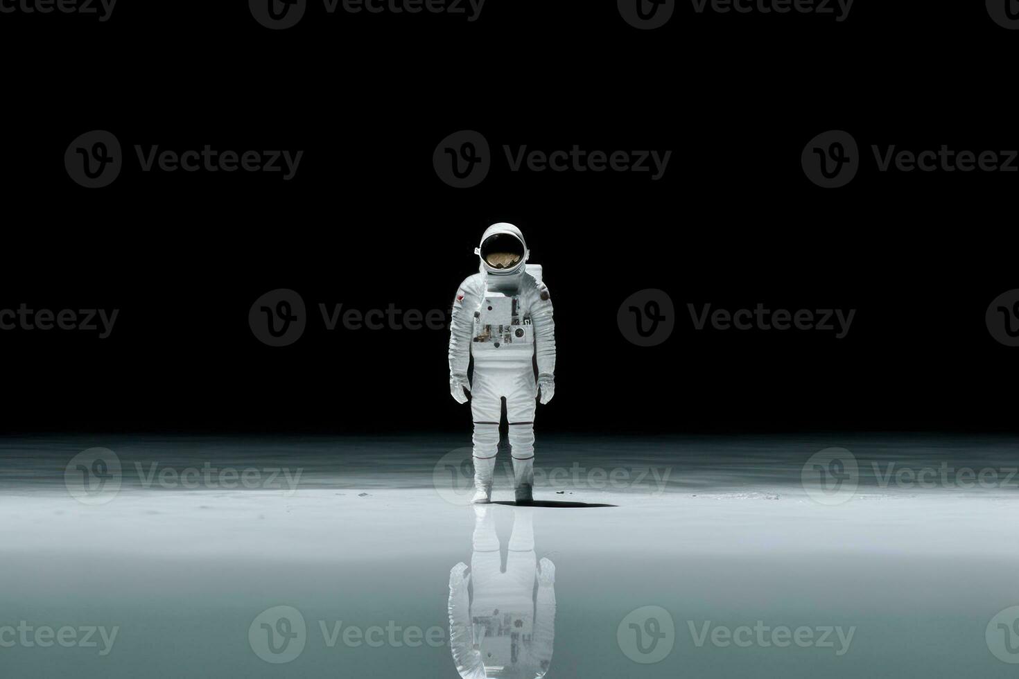 retrato de astronauta en espacio . generativo ai. foto