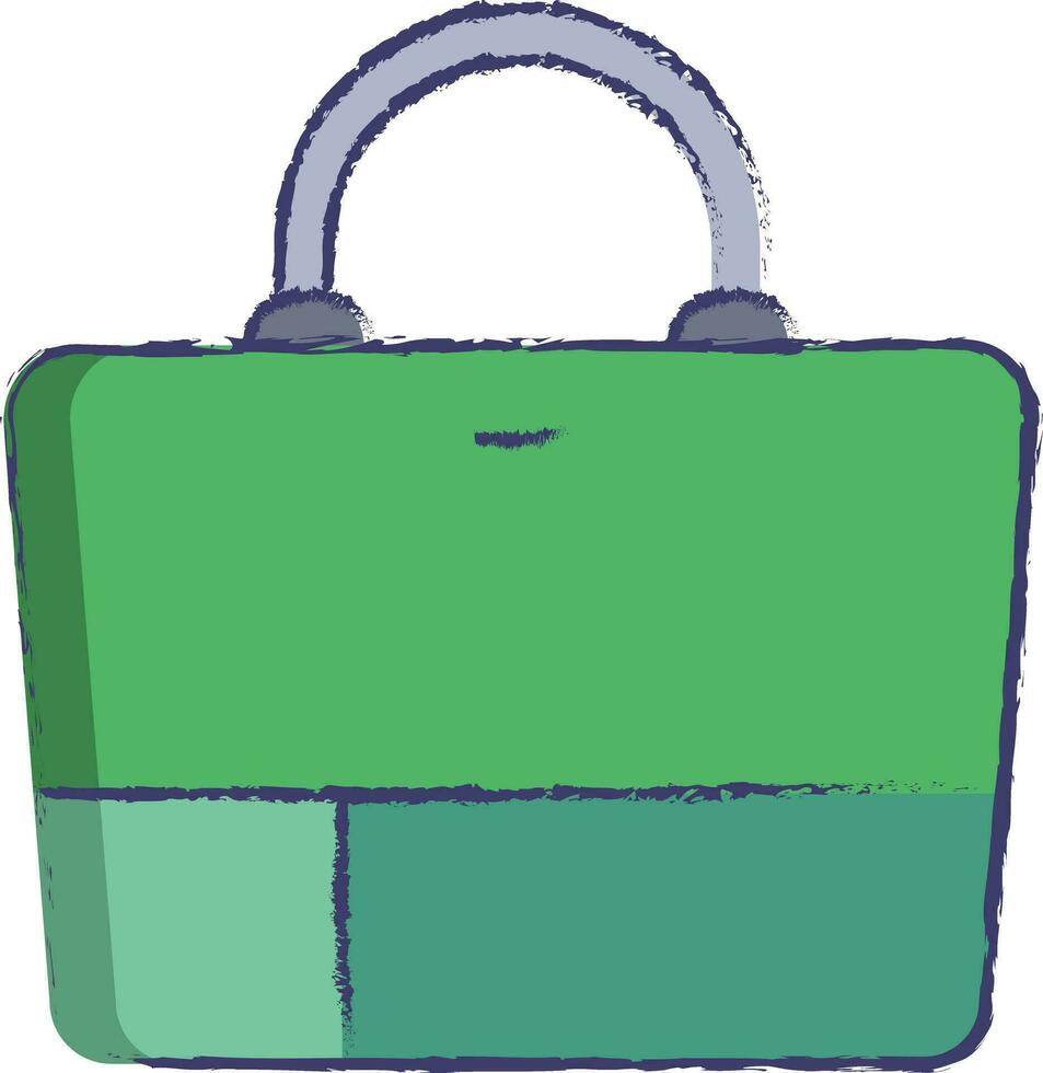Vanity bag hand drawn vector illustration