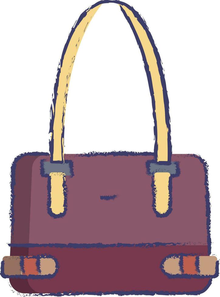 Vanity bag hand drawn vector illustration