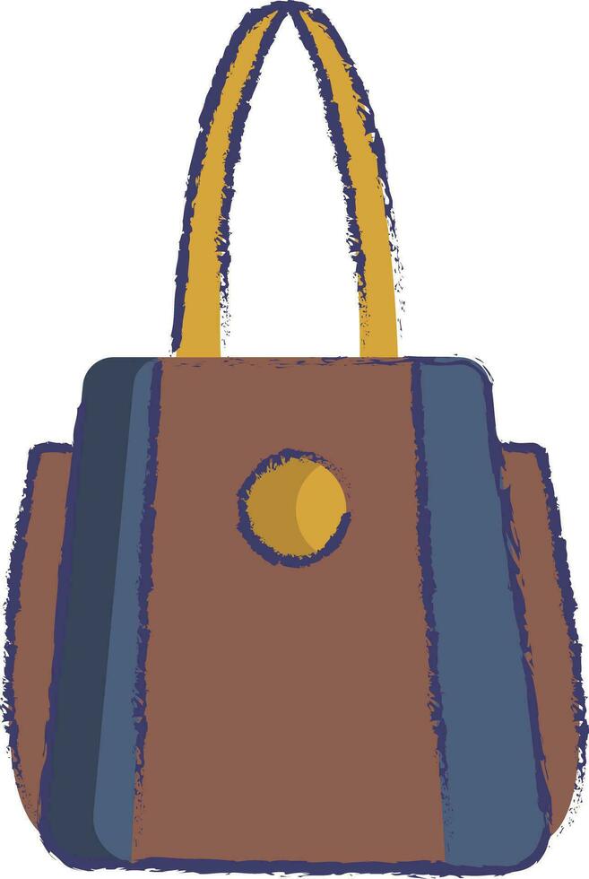Vanity bag hand drawn vector illustration