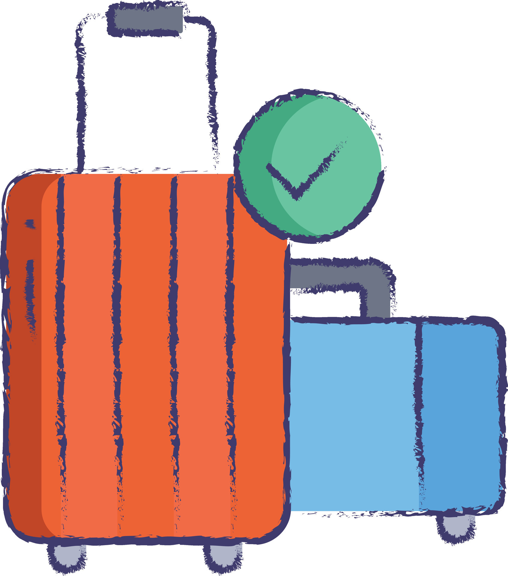 Baggage reclaim hand drawn vector illustration 31700452 Vector Art at