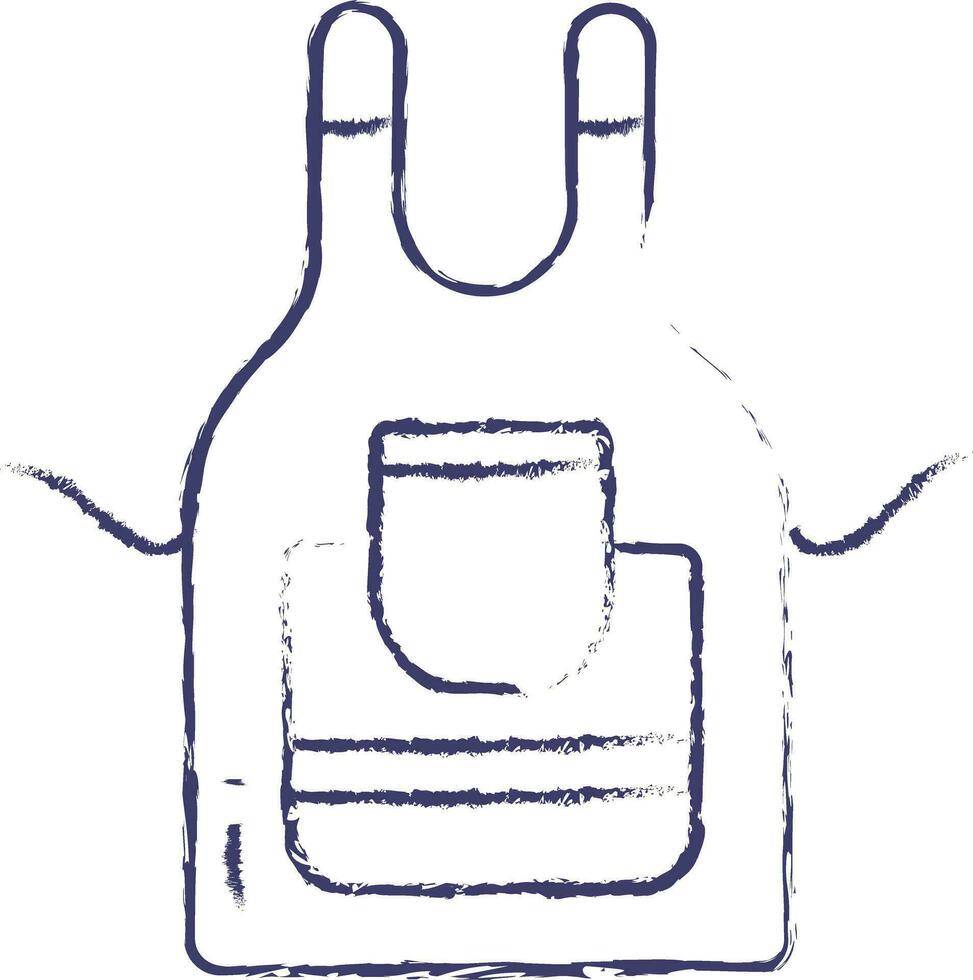 Apron hand drawn vector illustration