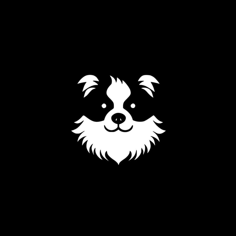 Dog, Minimalist and Simple Silhouette - Vector illustration