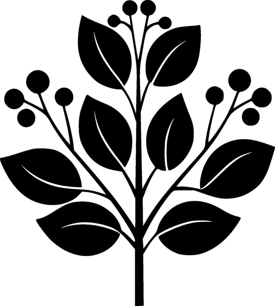 Eucalyptus - Minimalist and Flat Logo - Vector illustration