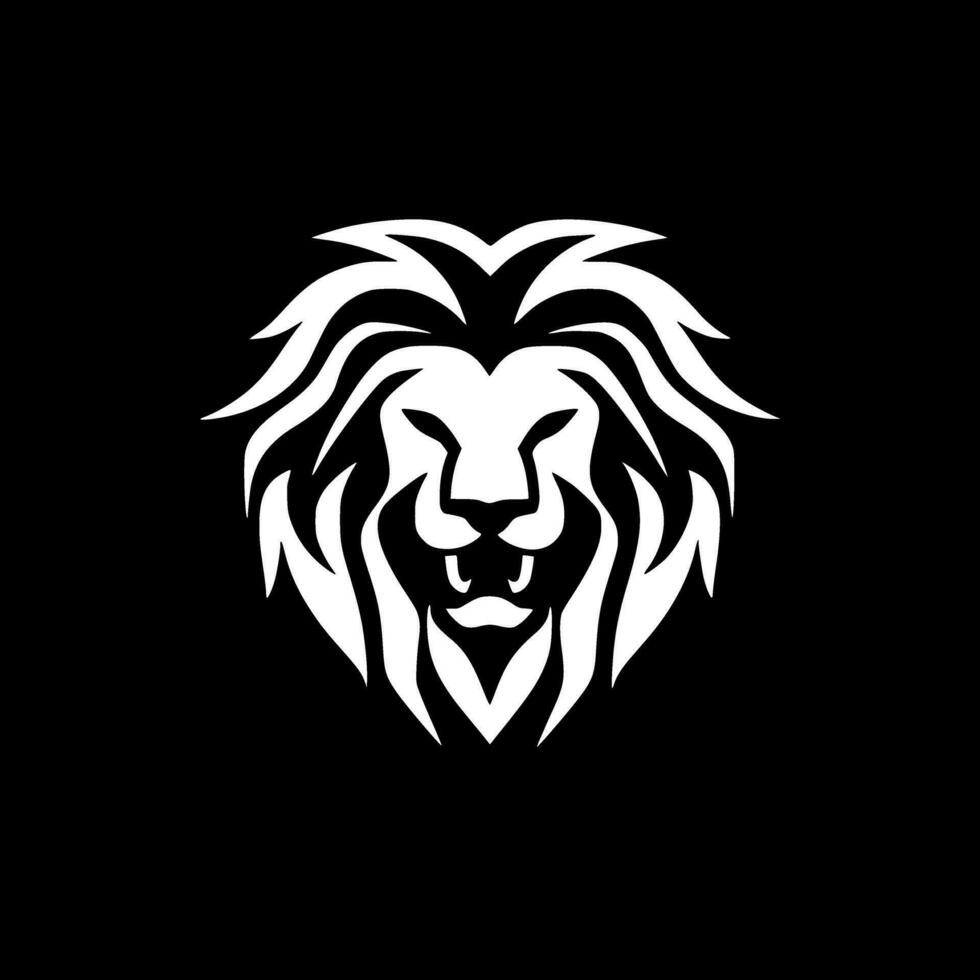 Lion, Minimalist and Simple Silhouette - Vector illustration