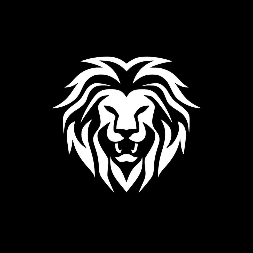 Lion, Minimalist and Simple Silhouette - Vector illustration