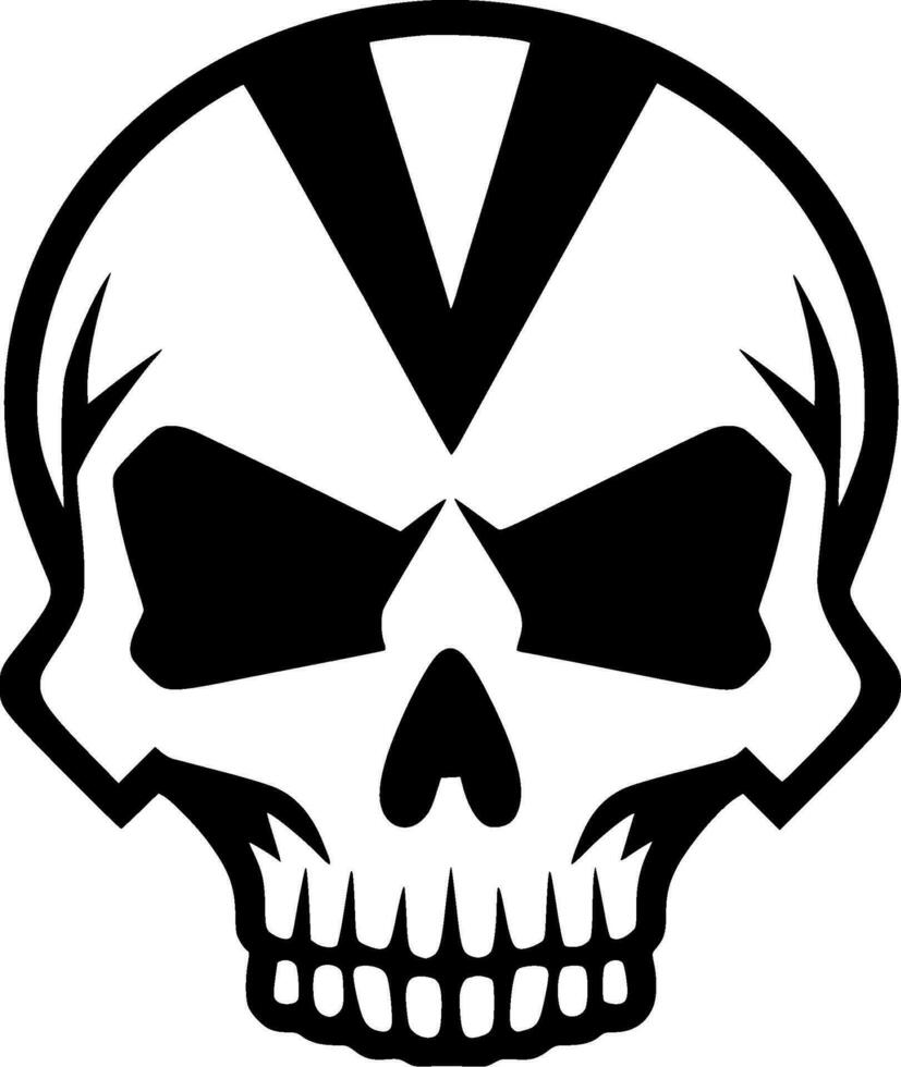 Skull, Minimalist and Simple Silhouette - Vector illustration