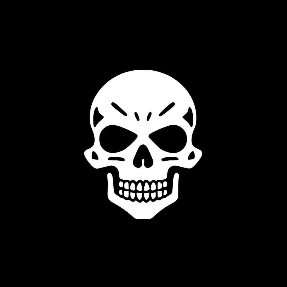 Skull, Minimalist and Simple Silhouette - Vector illustration