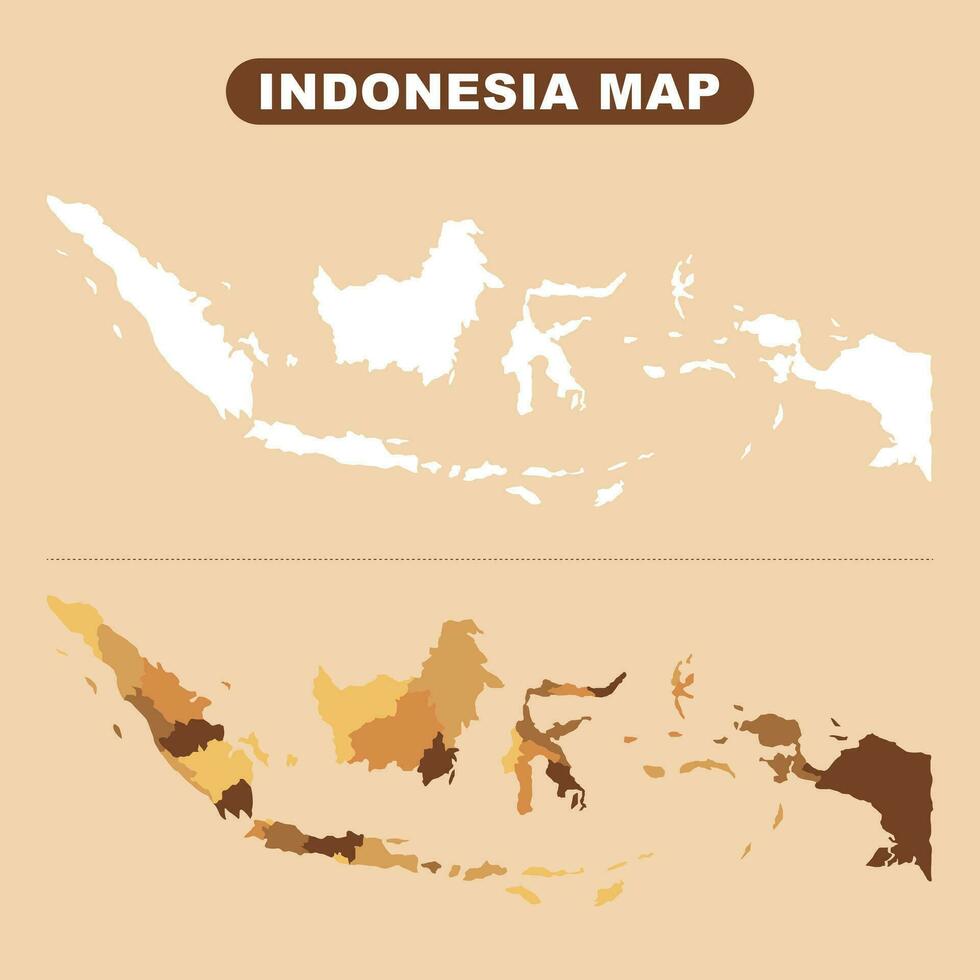 Indonesia mundo mapa vector diseño