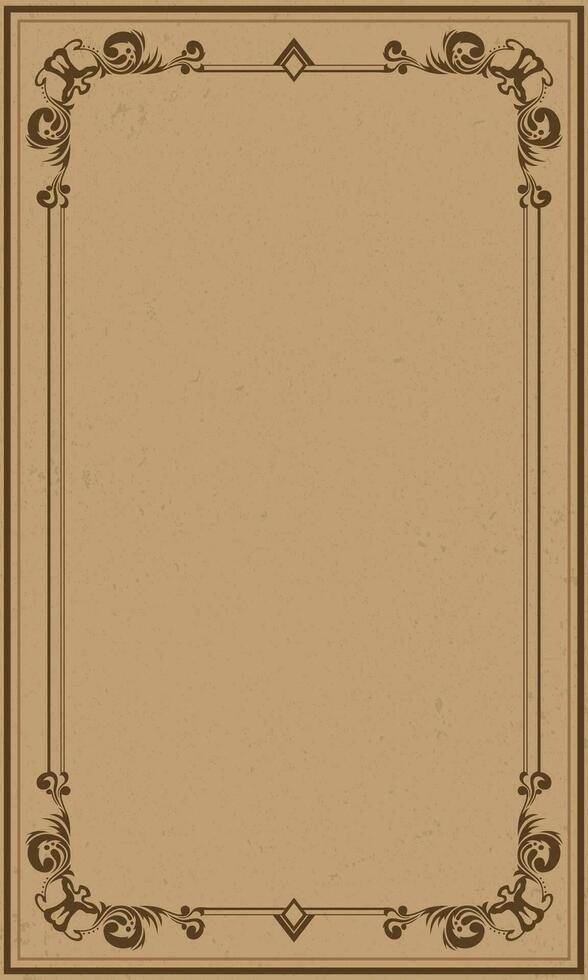 Vintage style blank background. Antique royal era wallpaper vector