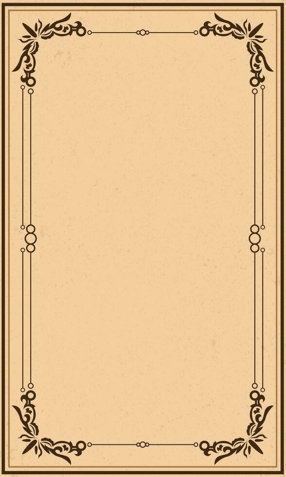 Luxury ancient background blank. Royal antique blank paper vector