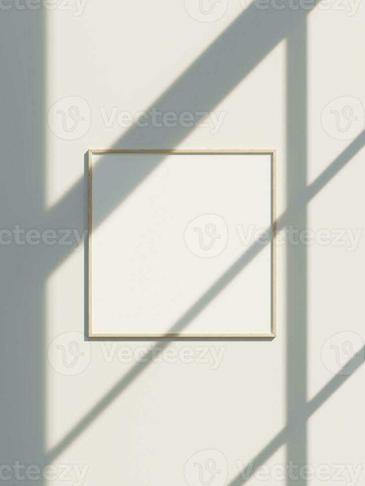 Poster mockup clean, modern, minimal frame. Empty frame Indoor interior, show text or product photo