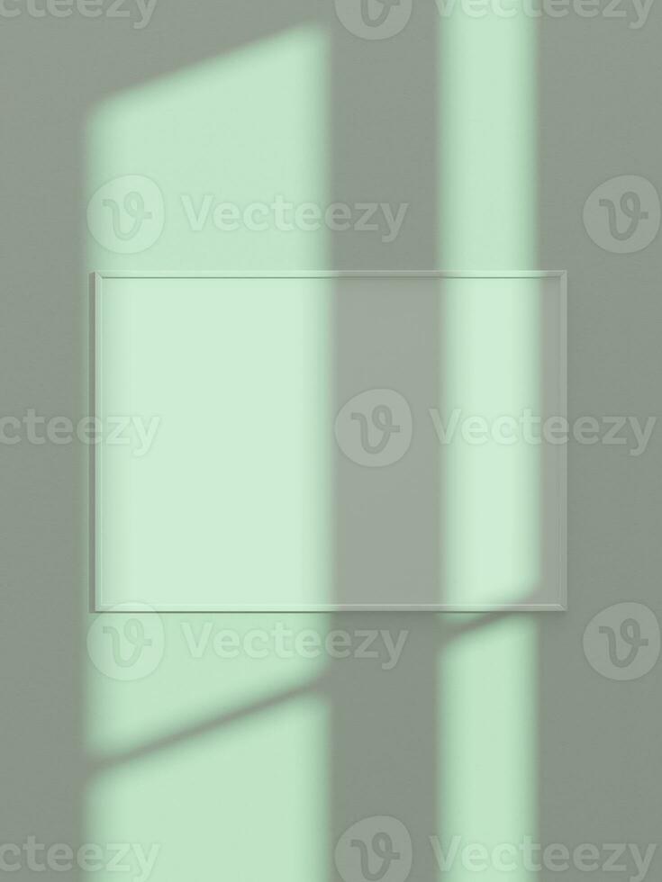 mínimo póster pared marco Bosquejo con verano Dom ligero y ventana sombra foto