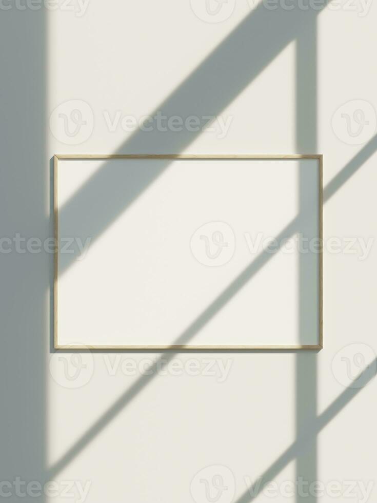 Poster mockup clean, modern, minimal frame. Empty frame Indoor interior, show text or product photo