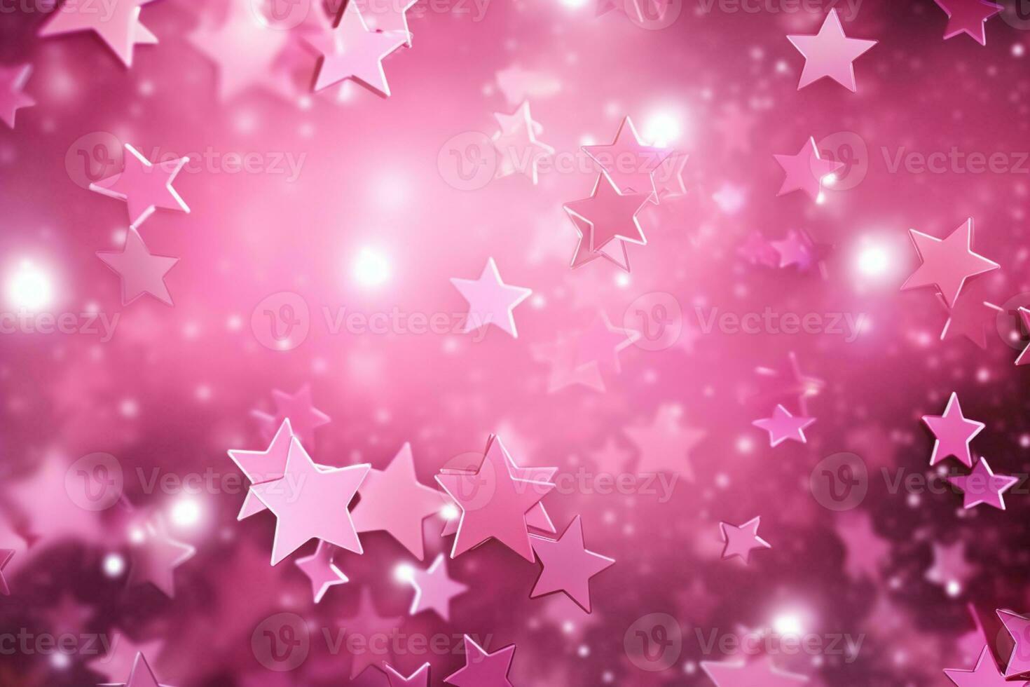 Abstract Background Magenta Pink Stars. Shine Lights spot holiday banner. High quality digital image photo