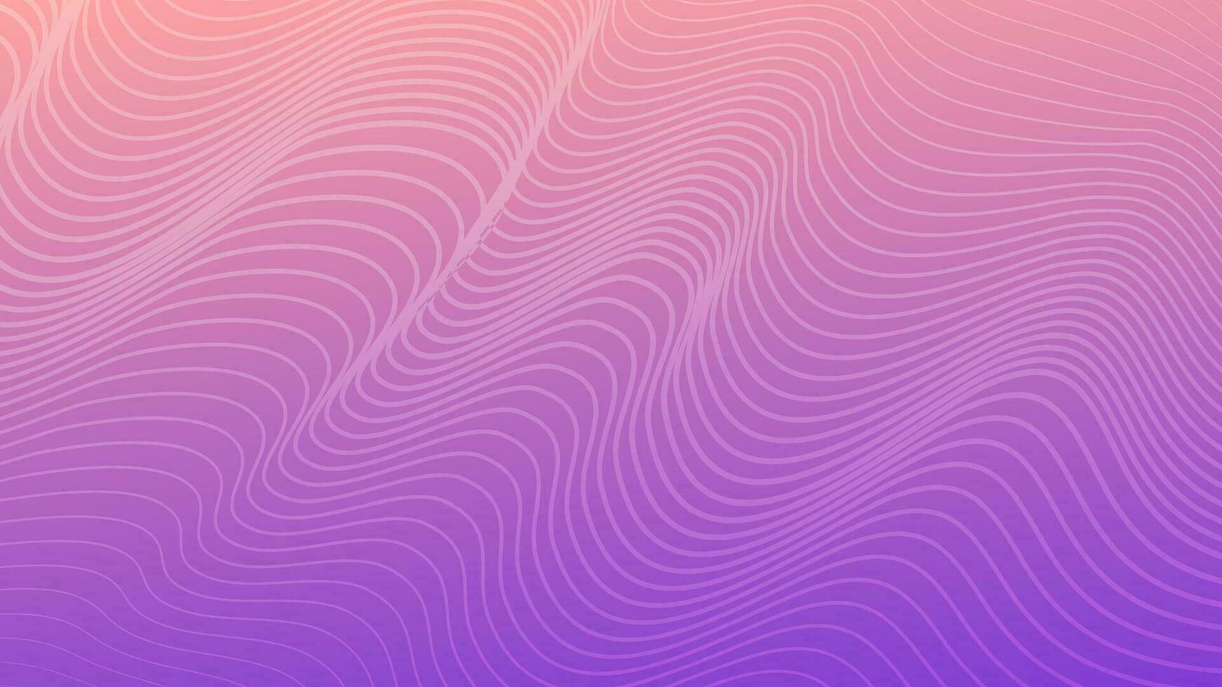 Modern colorful gradient background with wavy lines vector