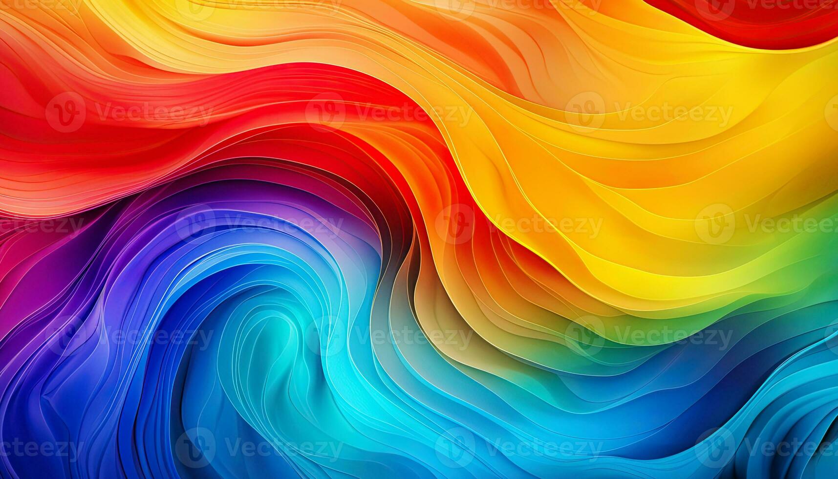 Abstract colorful swirl background style of multilayered texture, dynamic energy flow.  Generative AI photo