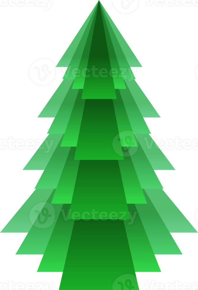 estilizado, decorativo Navidad árbol. png Navidad árbol con transparente antecedentes