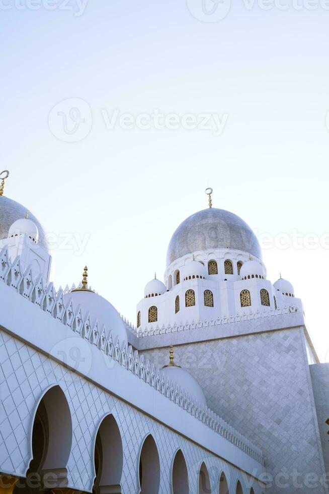 blanco islámico mezquita foto