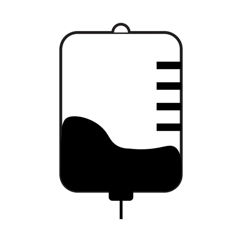 infuse icon in trendy flat style, blood bag icon vector