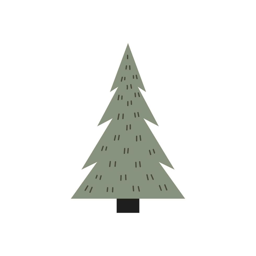 escandinavo Navidad árbol vector