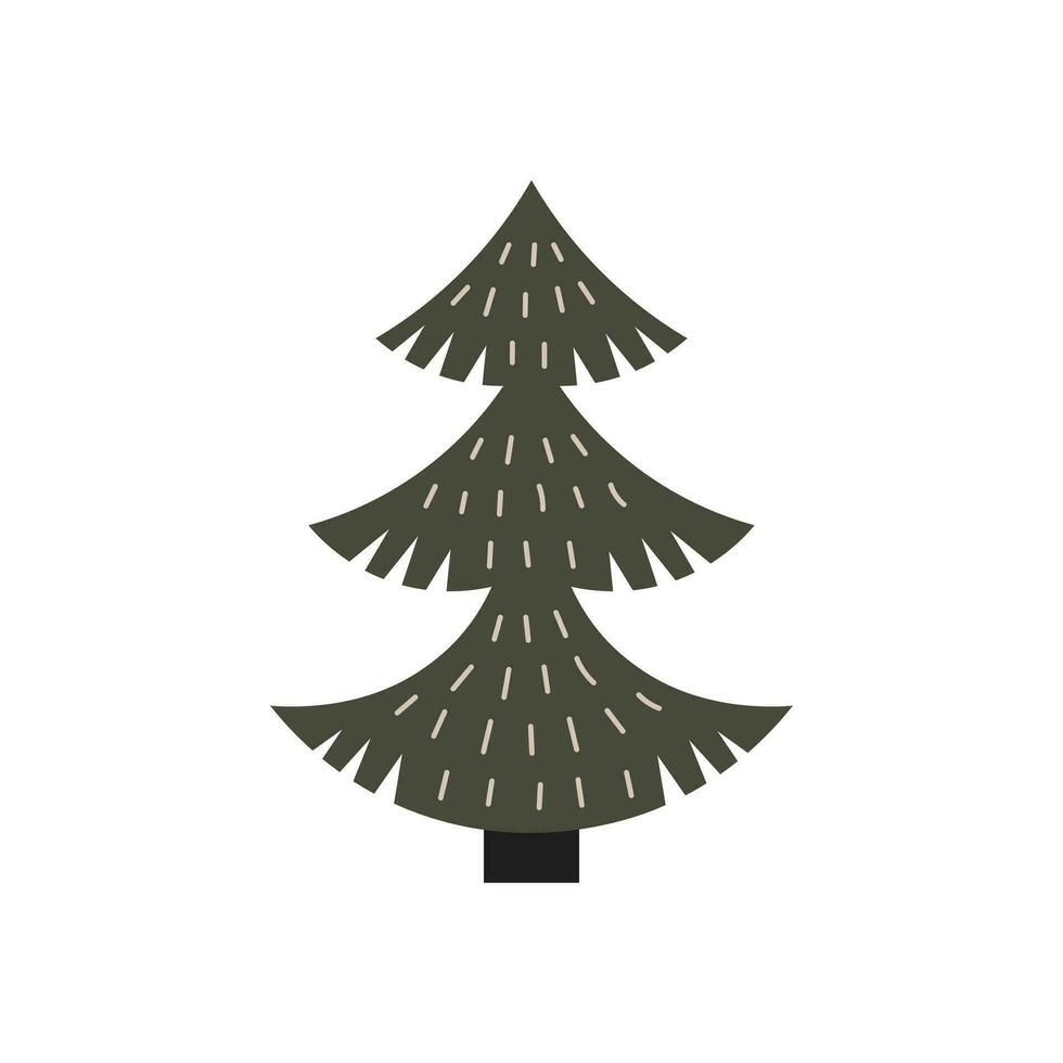gracioso Navidad árbol vector