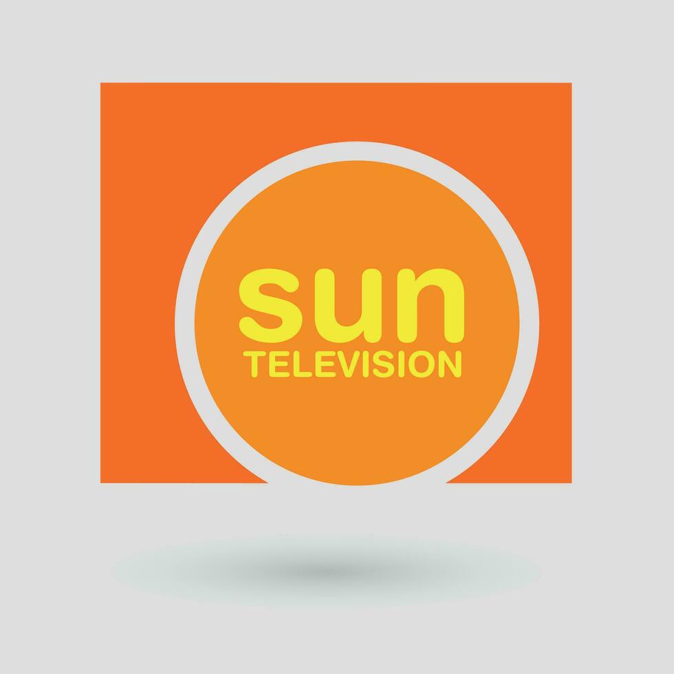 Professional TV Channel Logo Design Concept vector illustration