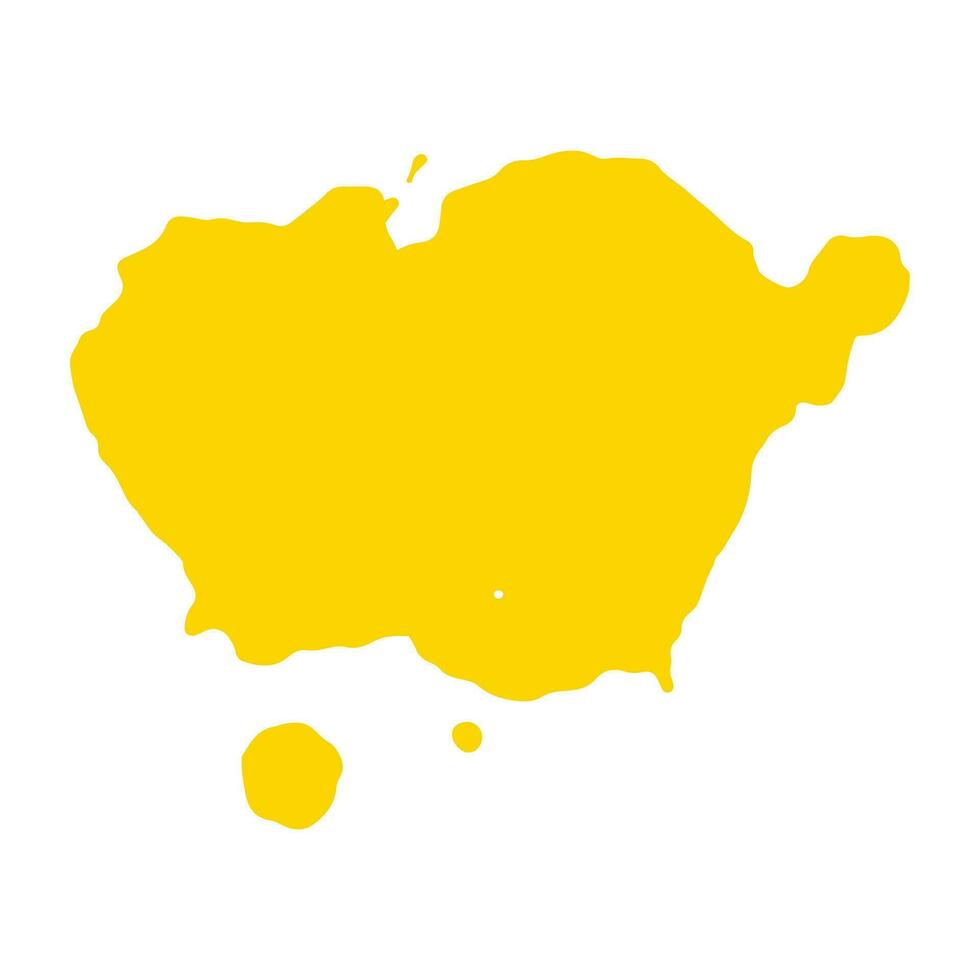 yellow ink splash brush drop vector