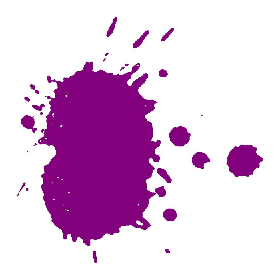 purple ink splash brush drop vector