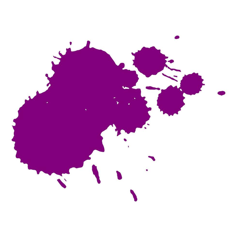 purple ink splash brush drop vector