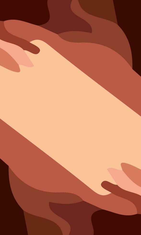 Aesthetic brown abstract background with copy space area. Suitable for poster and banner vector