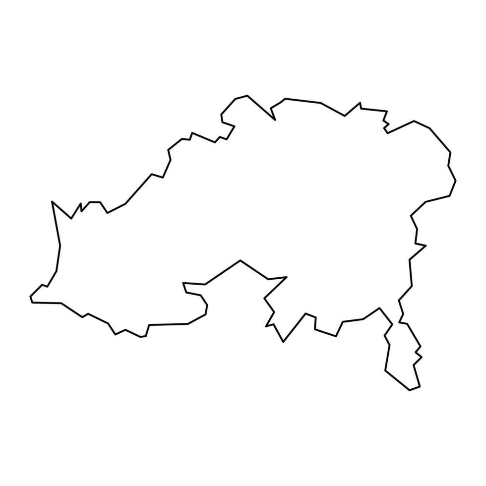 Batna province map, administrative division of Algeria. vector