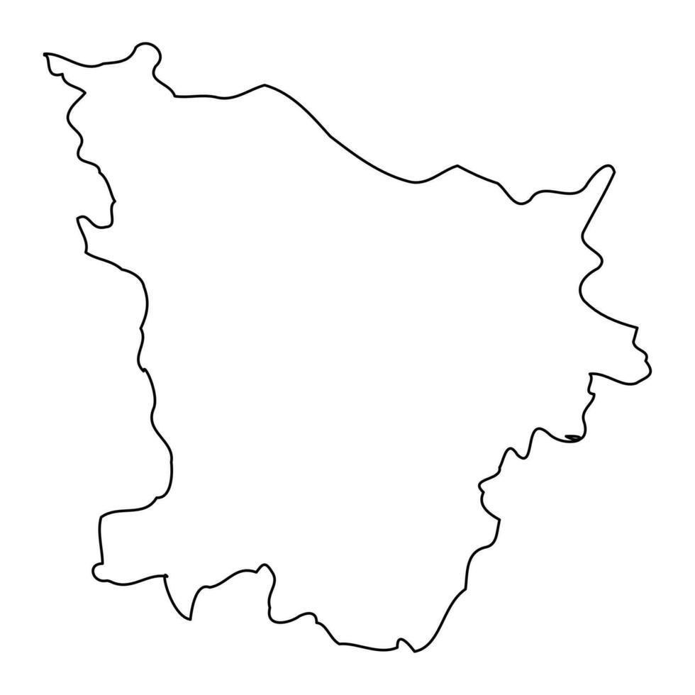 Annaba province map, administrative division of Algeria. vector