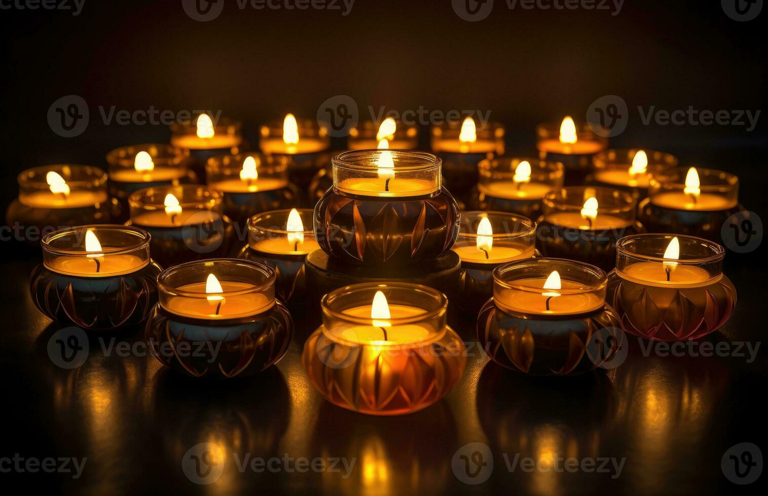 The Diwali festival is a celebration of the victory of good. AI Generative over evil. Diya High Quality photo