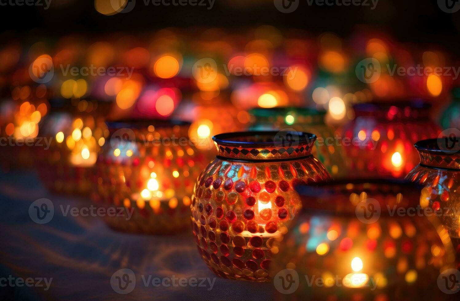 The Diwali festival is a celebration of the victory of good. AI Generative over evil. Diya High Quality photo