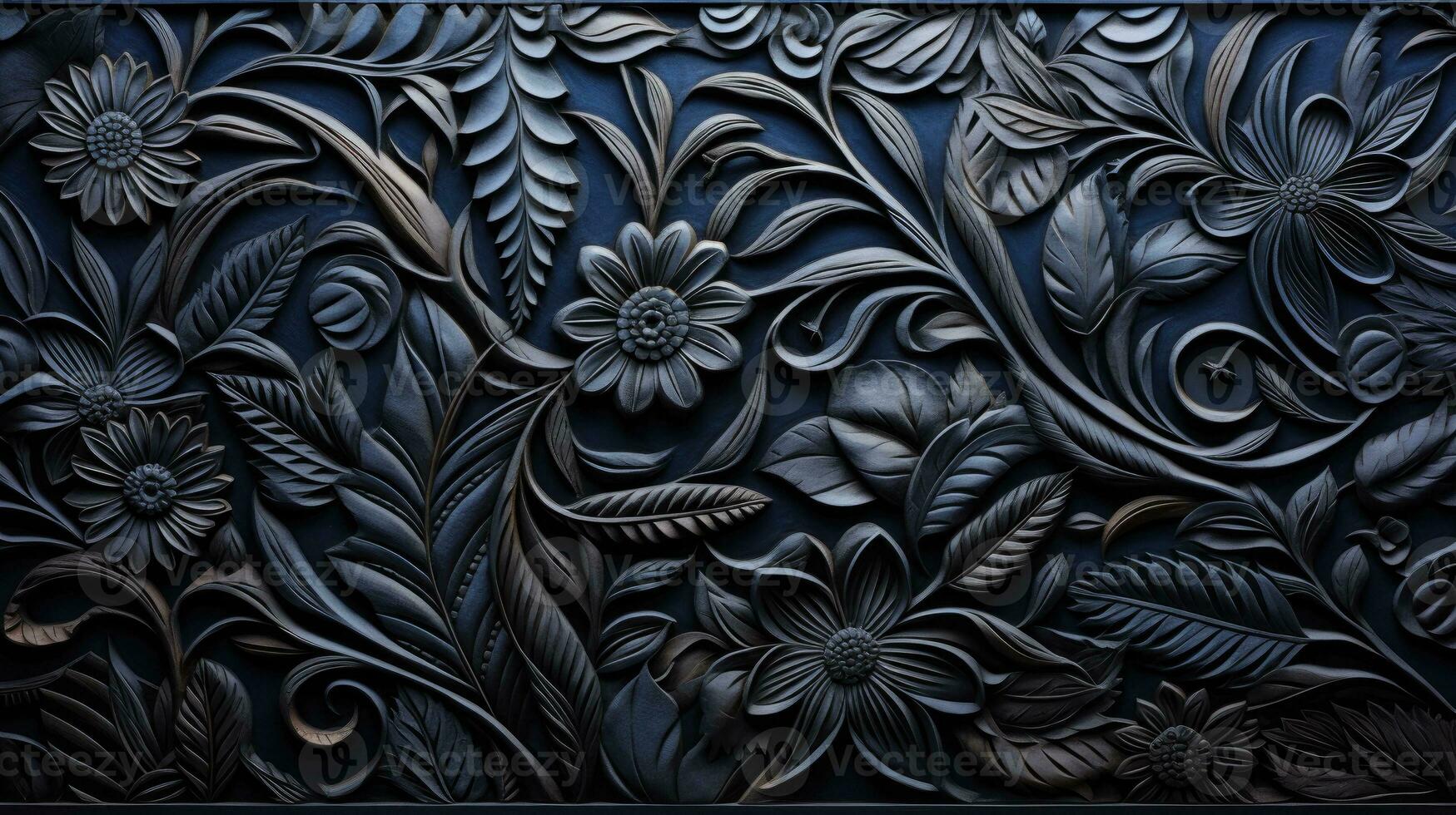 mandala flower design background. AI Generative photo