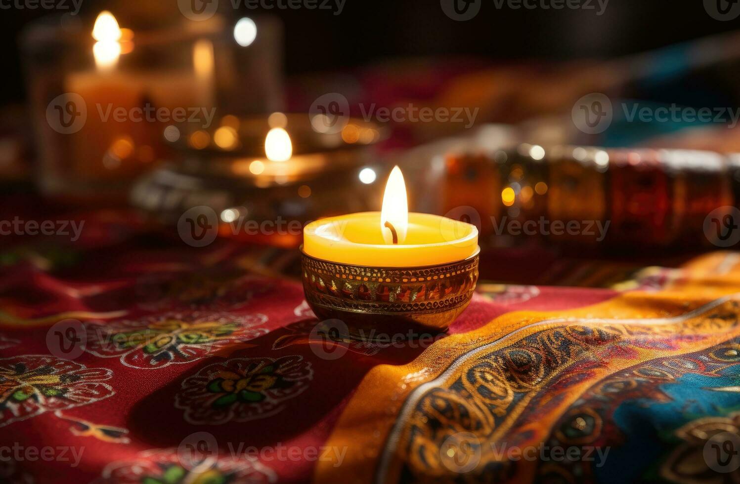 The Diwali festival is a celebration of the victory of good. AI Generative over evil. Diya High Quality photo