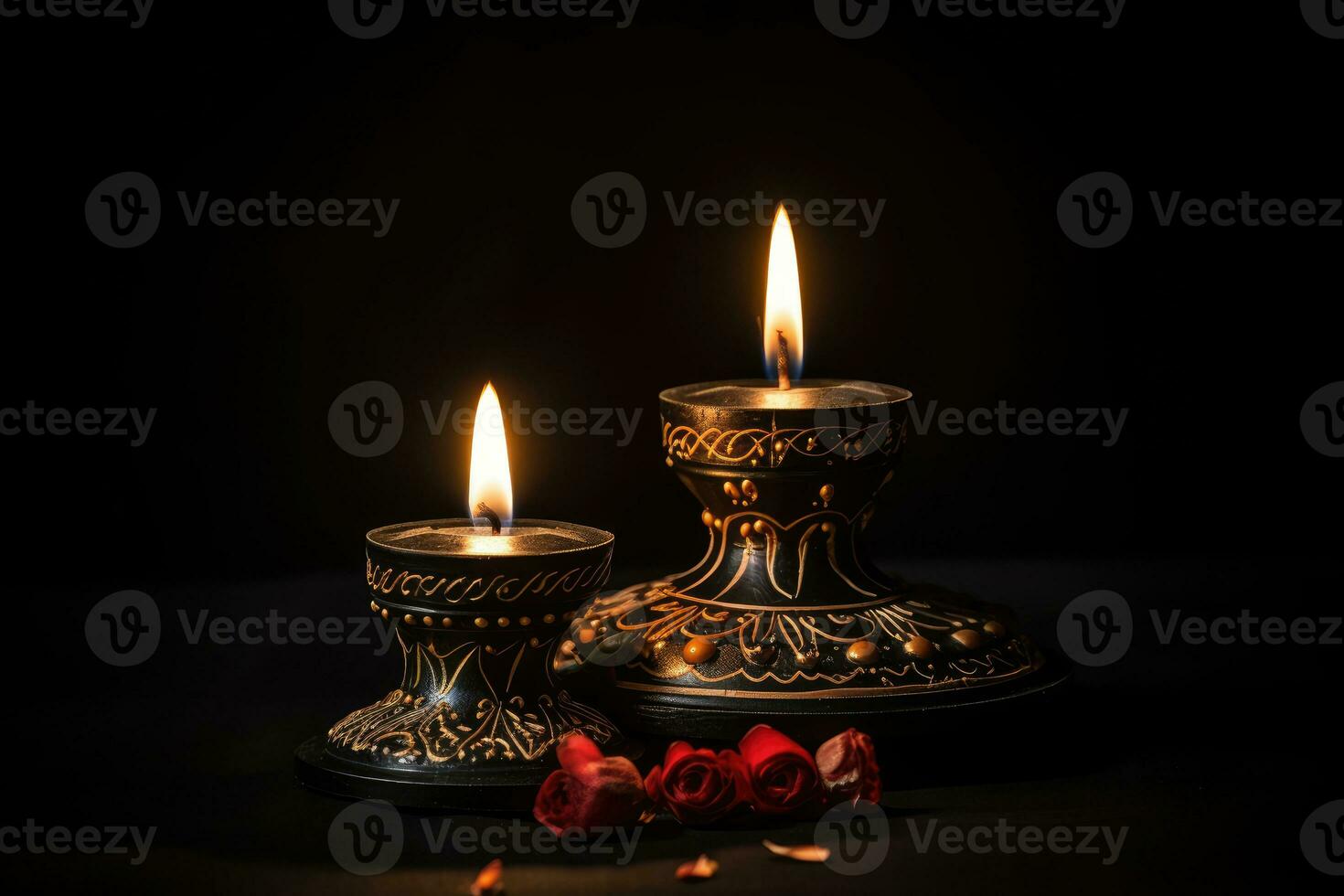 The Diwali festival is a celebration of the victory of good. AI Generative over evil. Diya High Quality photo
