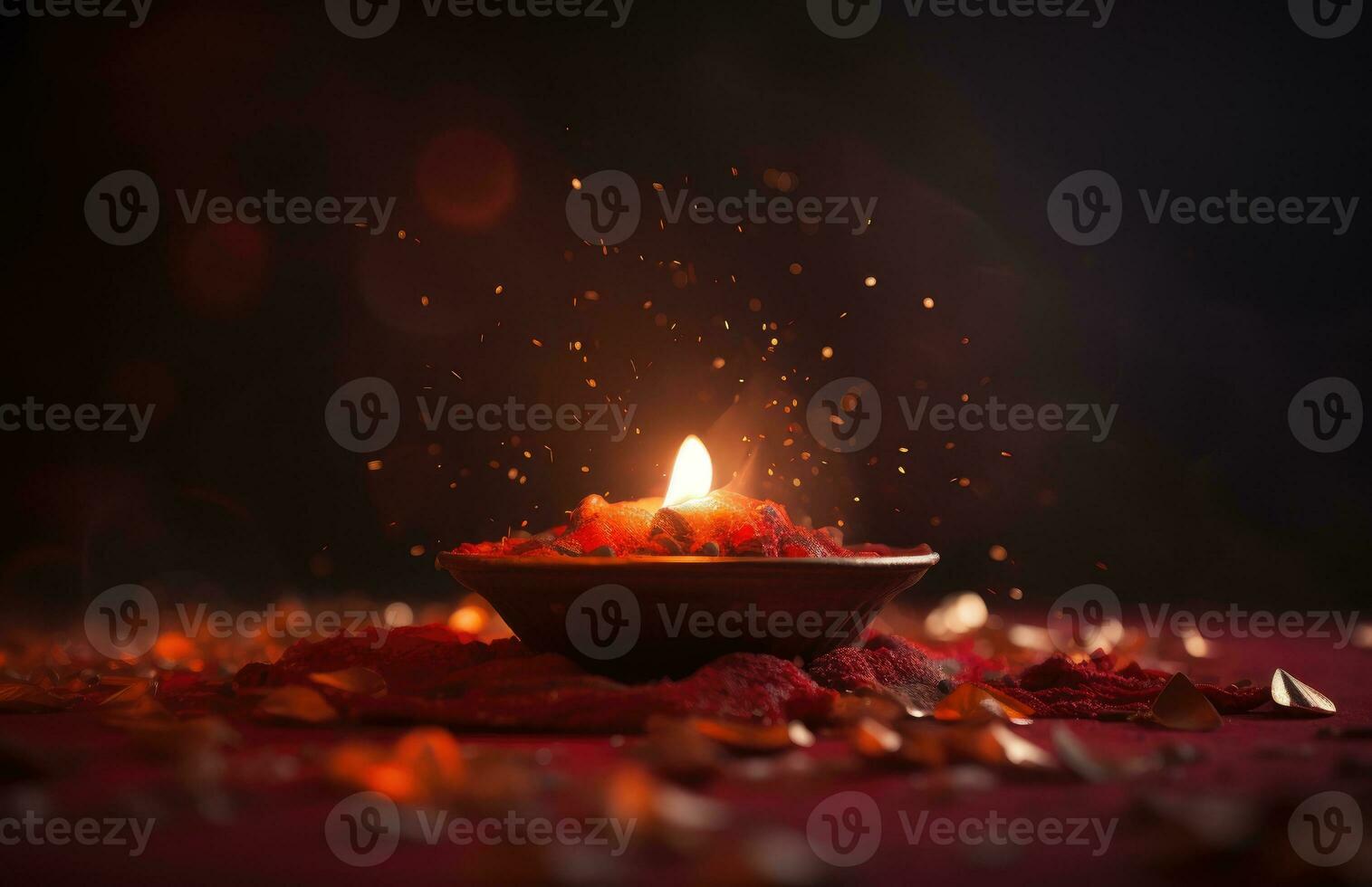 The Diwali festival is a celebration of the victory of good. AI Generative over evil. Diya High Quality photo