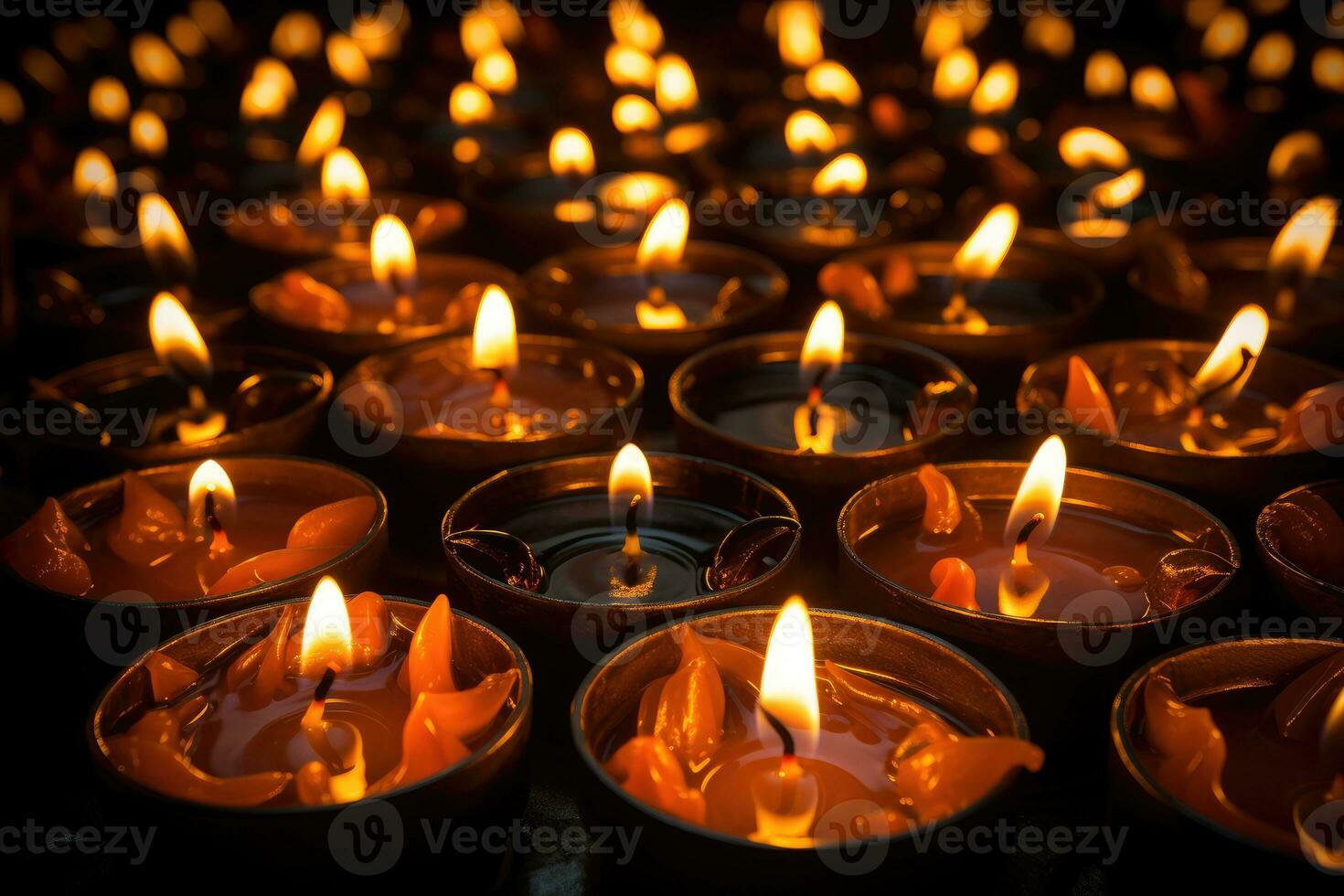 The Diwali festival is a celebration of the victory of good. AI Generative over evil. Diya High Quality photo