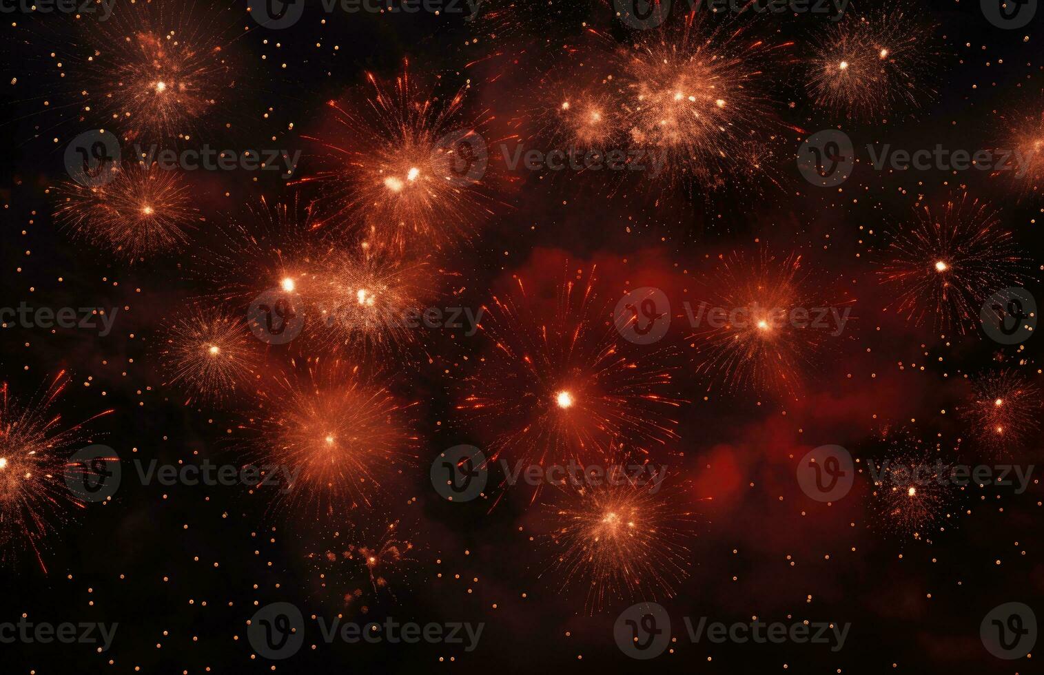 fireworks on a dark night. AI Generative photo