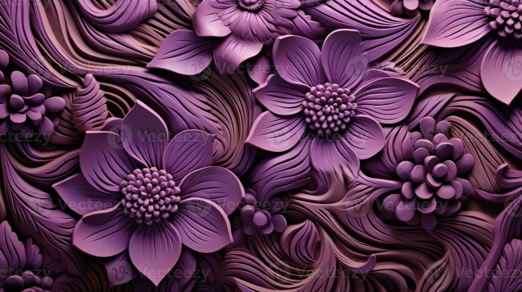 mandala flower design background. AI Generative photo