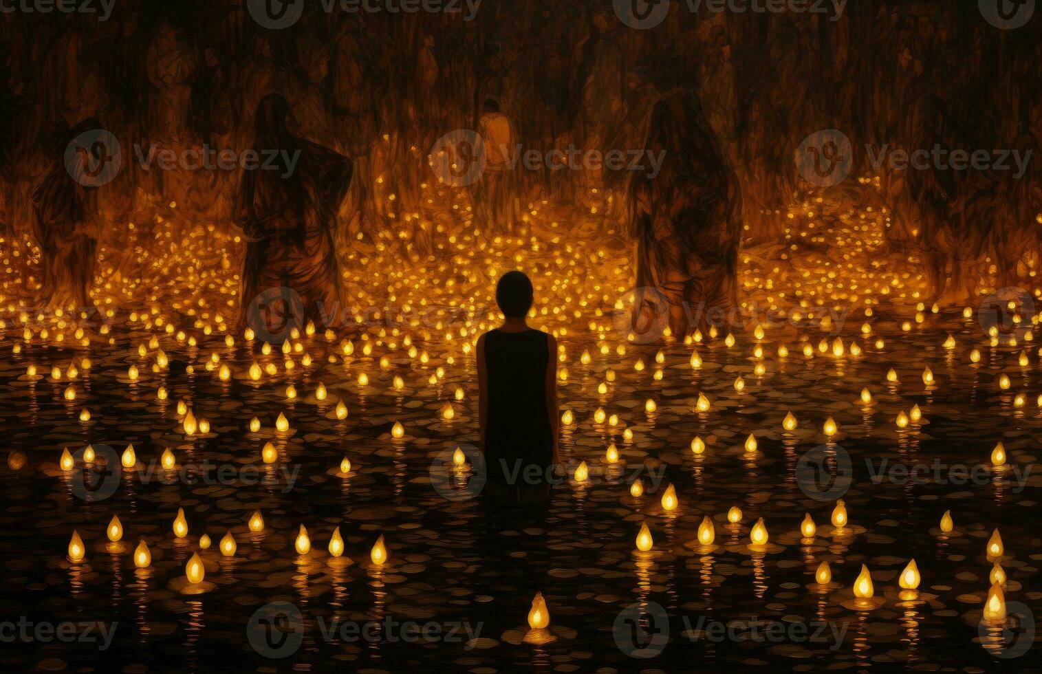 The Diwali festival is a celebration of the victory of good. AI Generative over evil. Diya High Quality photo
