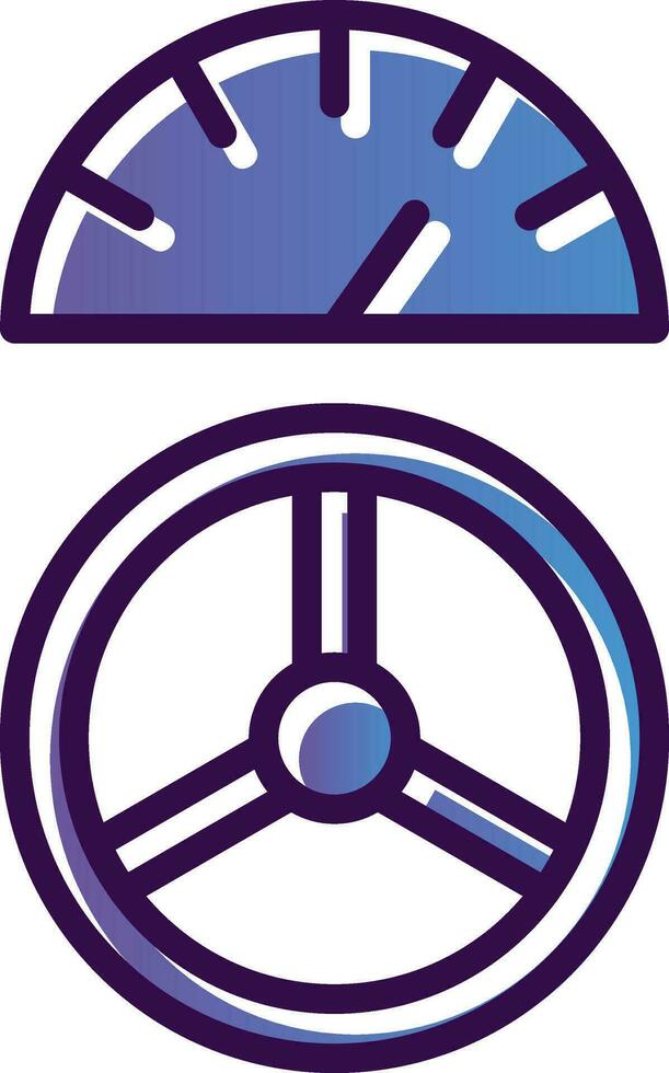 Driving Control Vector Icon Design