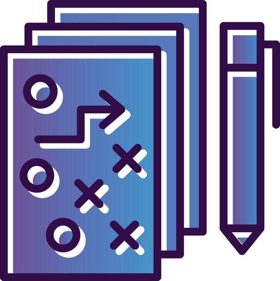 Strategic Plan Vector Icon Design