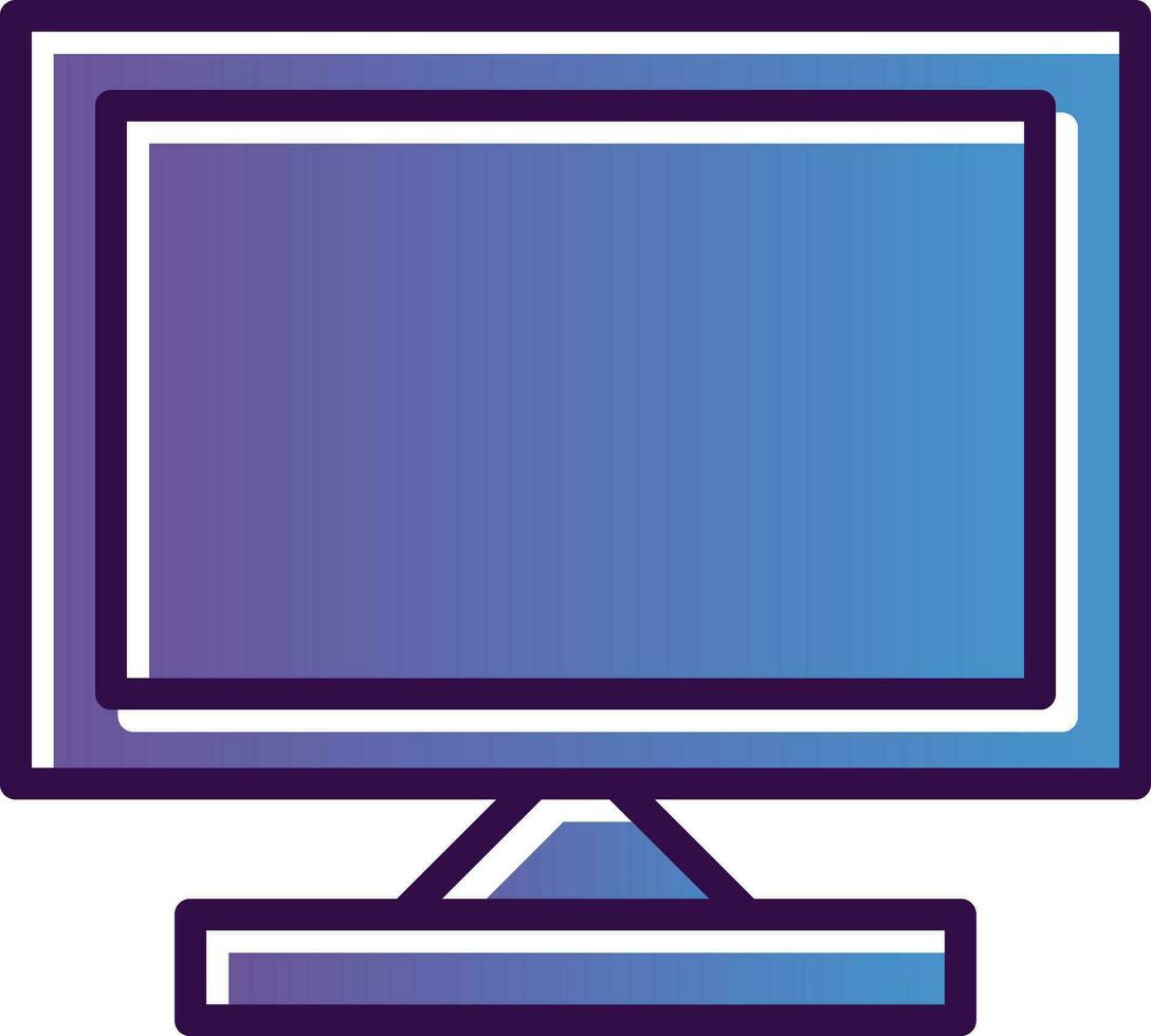 Monitor Screen Vector Icon Design