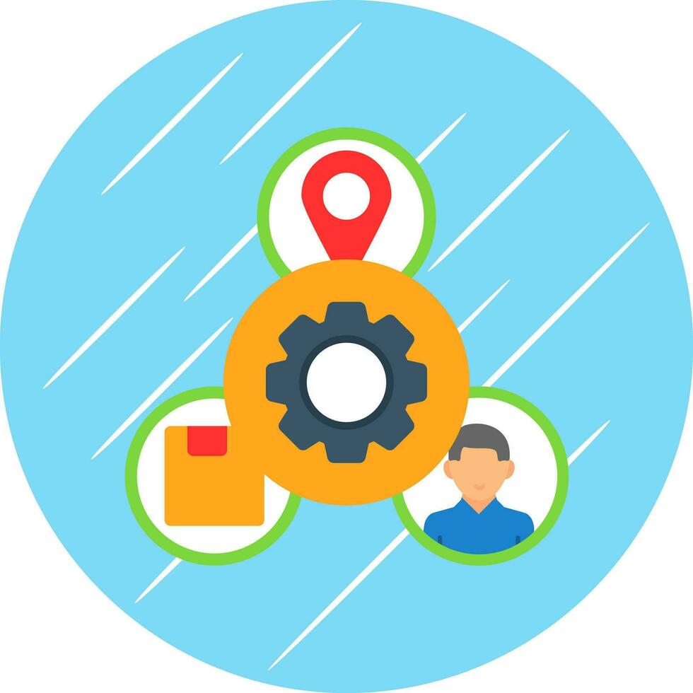 Supplier Management Vector Icon Design