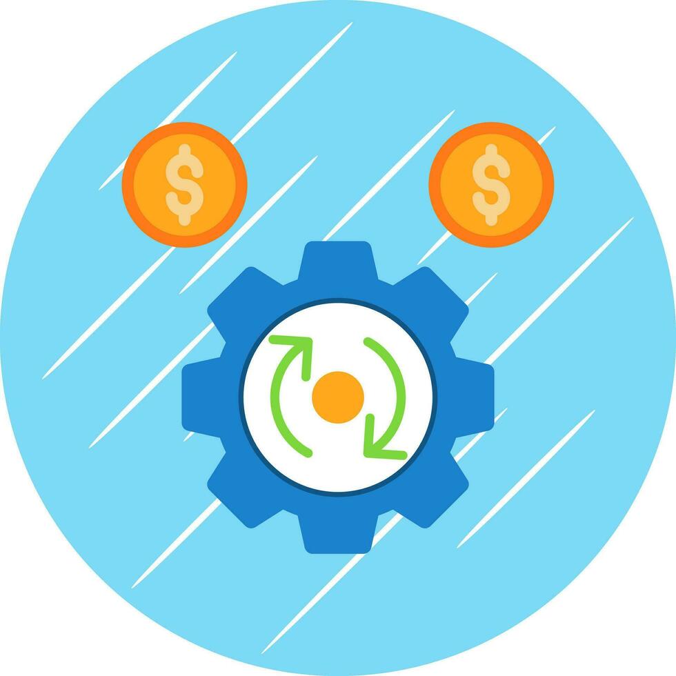 Process Optimization Vector Icon Design