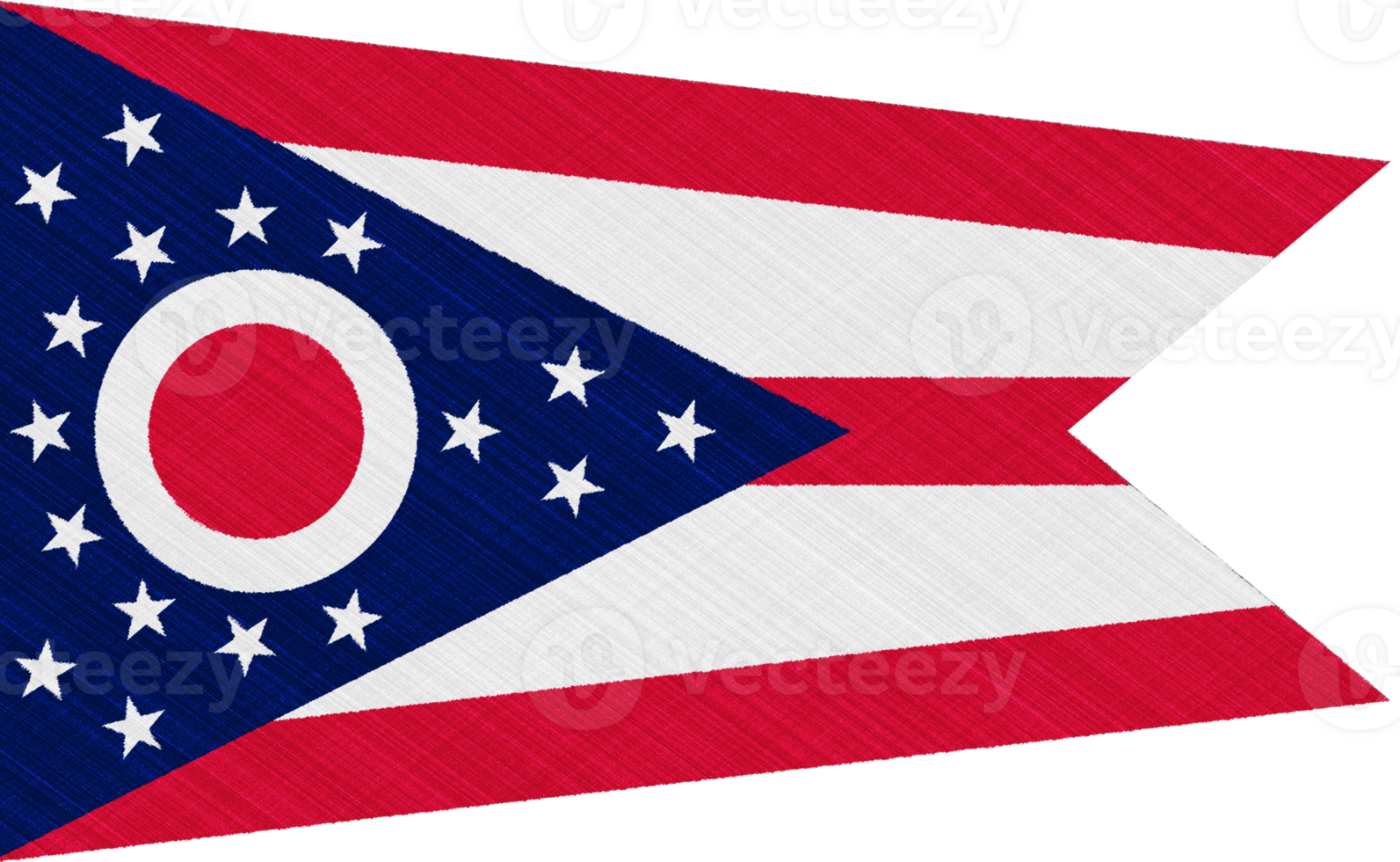 Ohio US state flag on textured background. Conceptual collage. png